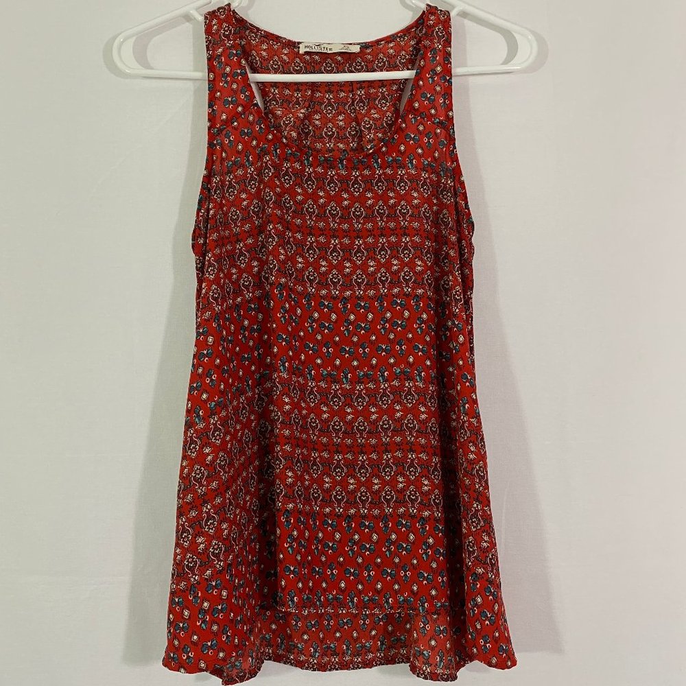 Hollister Floral Flowy Racerback Tank
